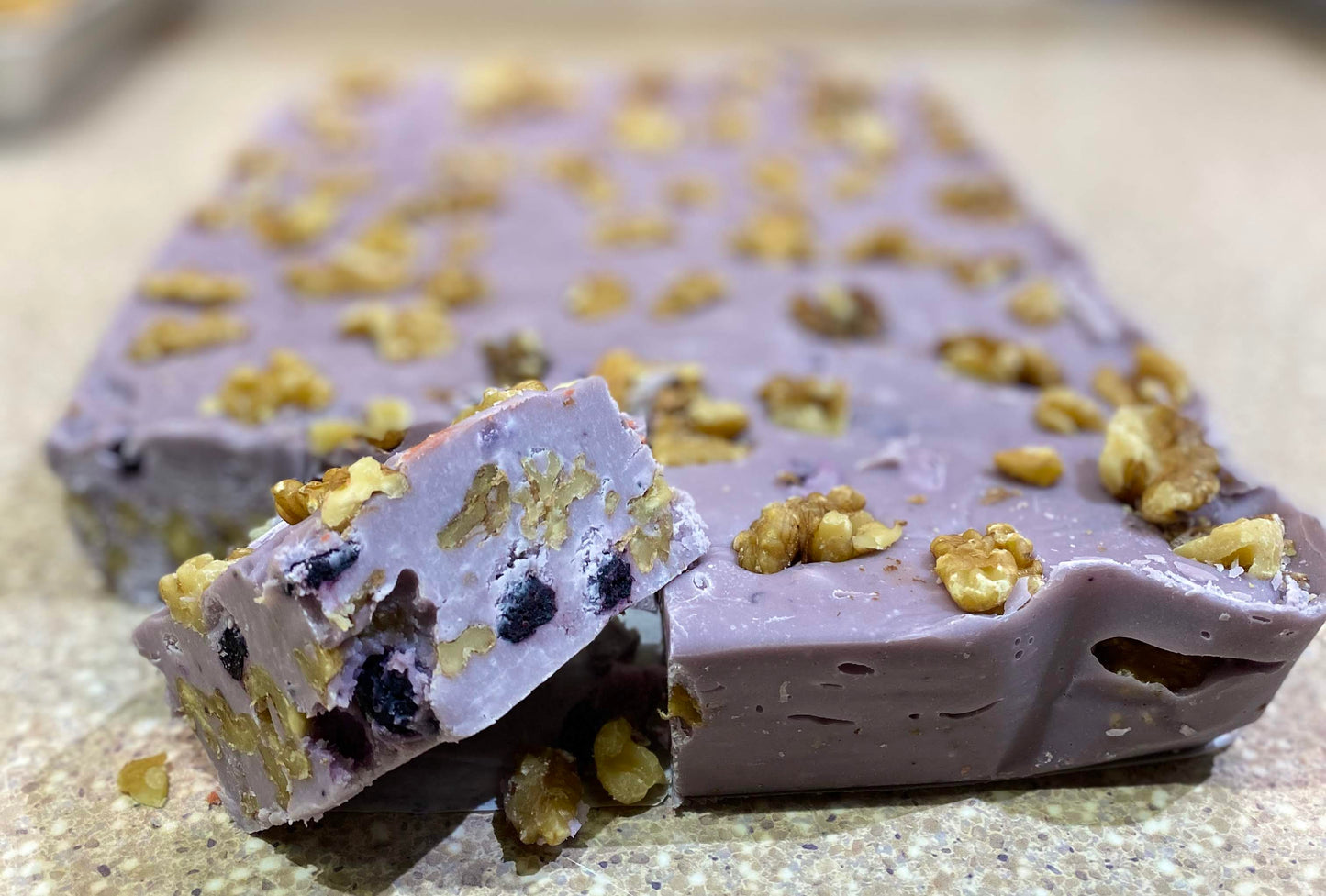 Blueberry Walnut Cheesecake