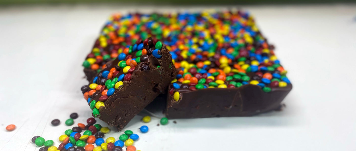Chocolate Fudge with M & M's