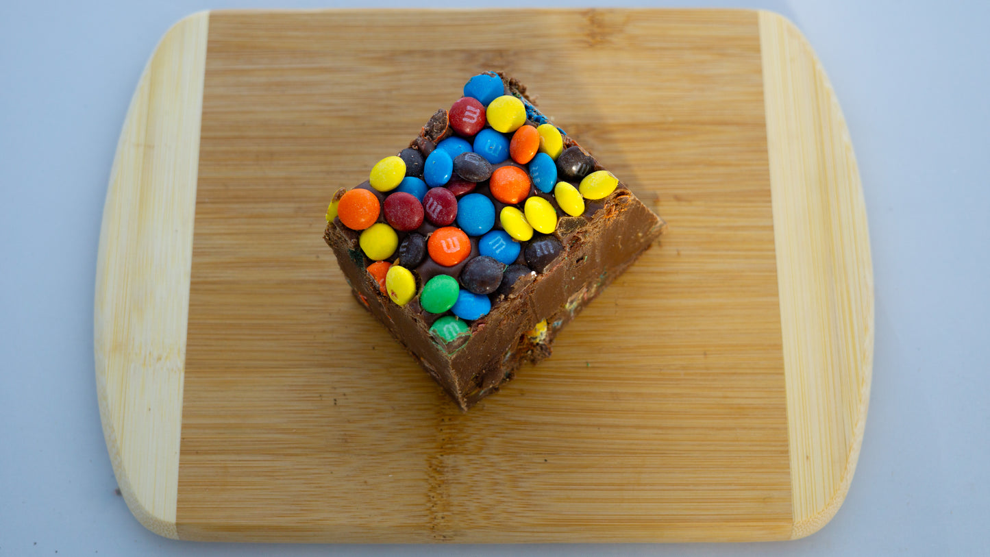 Chocolate Fudge with M & M's