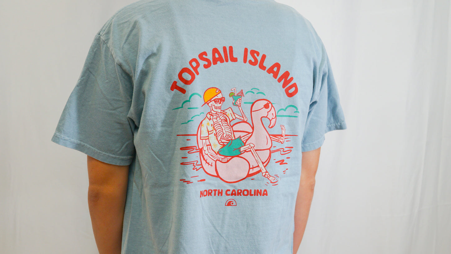 Float Flamingo Skeleton Tee