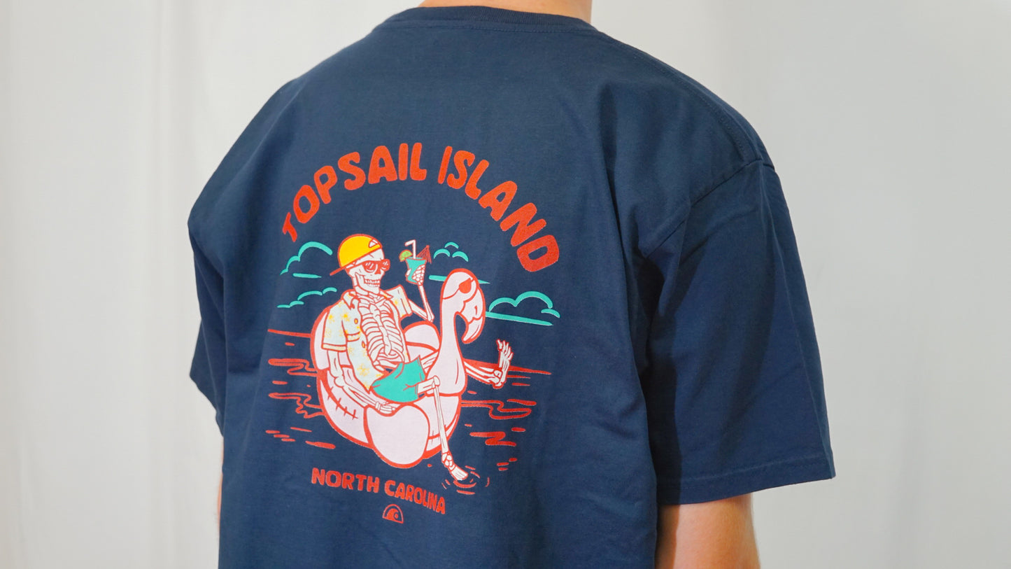 Float Flamingo Skeleton Tee
