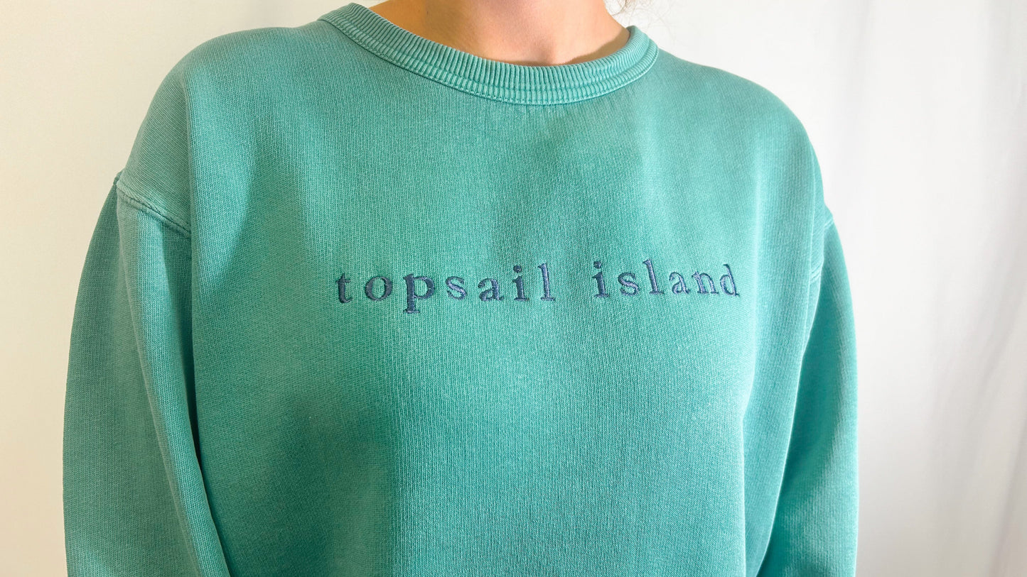 Lowercase TI Embroidered CREW